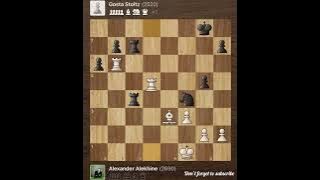 Alexander Alekhine vs Gosta Stoltz • Salzburg - Austria, 1942