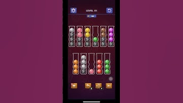 Color Ball Sort Puzzle Level 81 Part 2 #gaming #puzzle #trending #shortsfeed