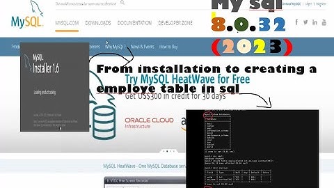How to install or download 2023 mysql  and setup (8.0.32 server)  window11 installation guide
