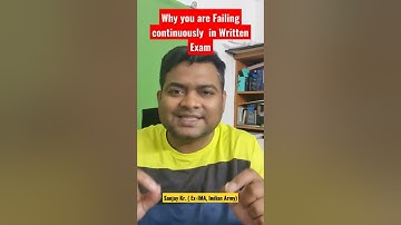 Continous Failure in Written Exam I CDS CAPF NDA AFCAT I Solution I Sanjay Kr. (Ex-IMA, IA) I SAV