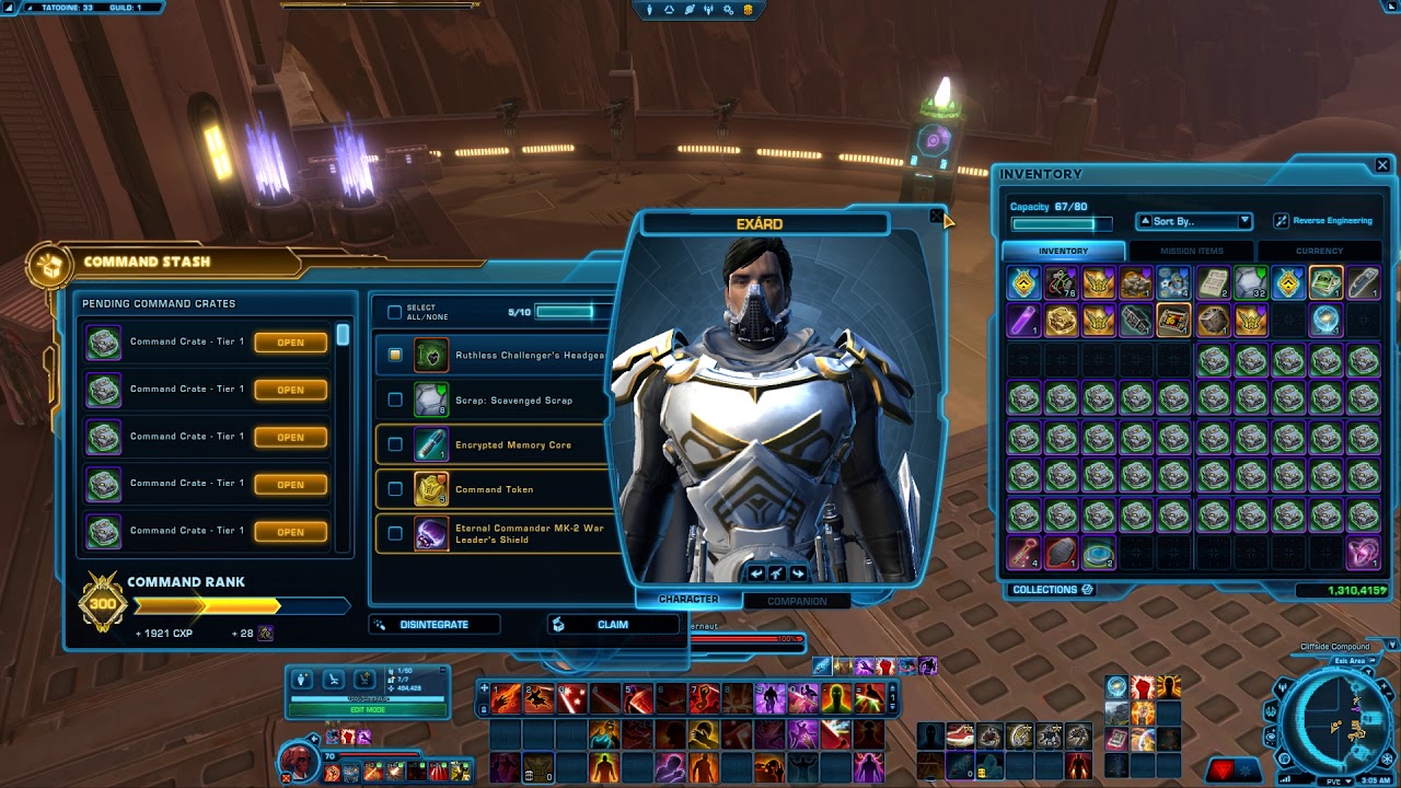 SWtor  70 Tier-I crates (post 5.6 patch\statistic)