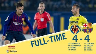 Barcelona vs villareal 4-4 ● all goals and extended highlights