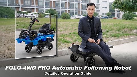 FOLO-4WD PRO Auto-Follow Robot | 150kg Load, 4WD Power & LiDAR Obstacle Avoidance