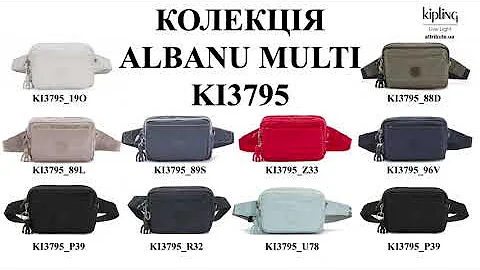 Огляд сумки Kipling ABANU MULTI Grey Gris  KI3795