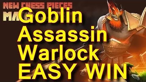 6 Goblin + Assassin + Warlock strategy | dota 2 auto chess | goblin strategy #10
