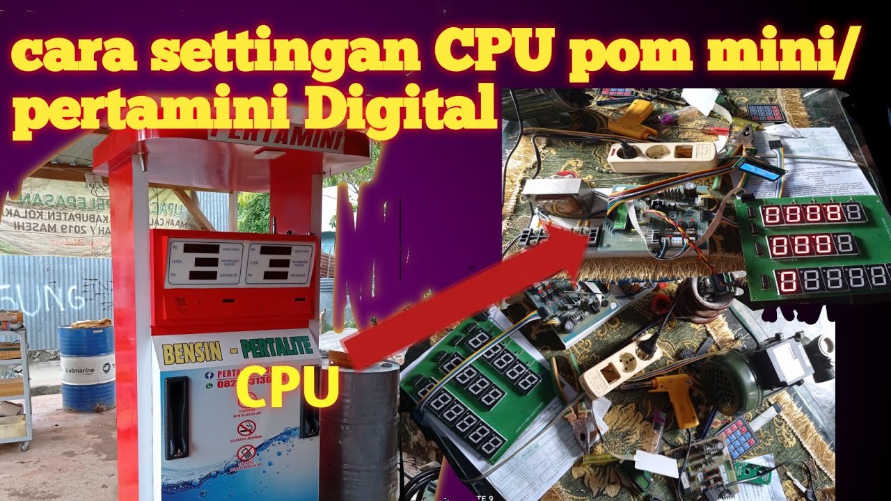 cara setting Cpu pertamini digital/Pom mini, Sangat mudah