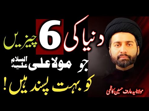 Duniya ki 6 cheezein jo Mola Ali as ko bohat pasand hain !! || Maulana Syed Arif Hussain Kazmi