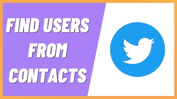 How to Find Twitter Users From Contact List