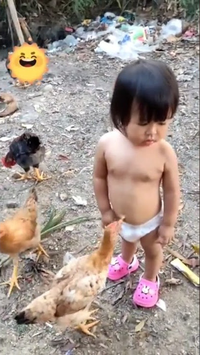 bocil dipatok ayam 😭😂