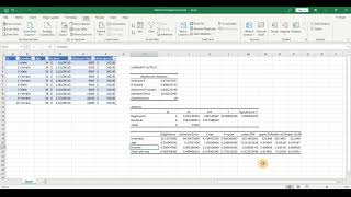 How to use Microsoft Excel for Statistical Analysis - Multiple Regression