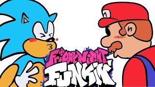 Friday Night Funkin' VS Mario and Sonic Kissing | Saturday Night Smoochin' (FNF MOD)