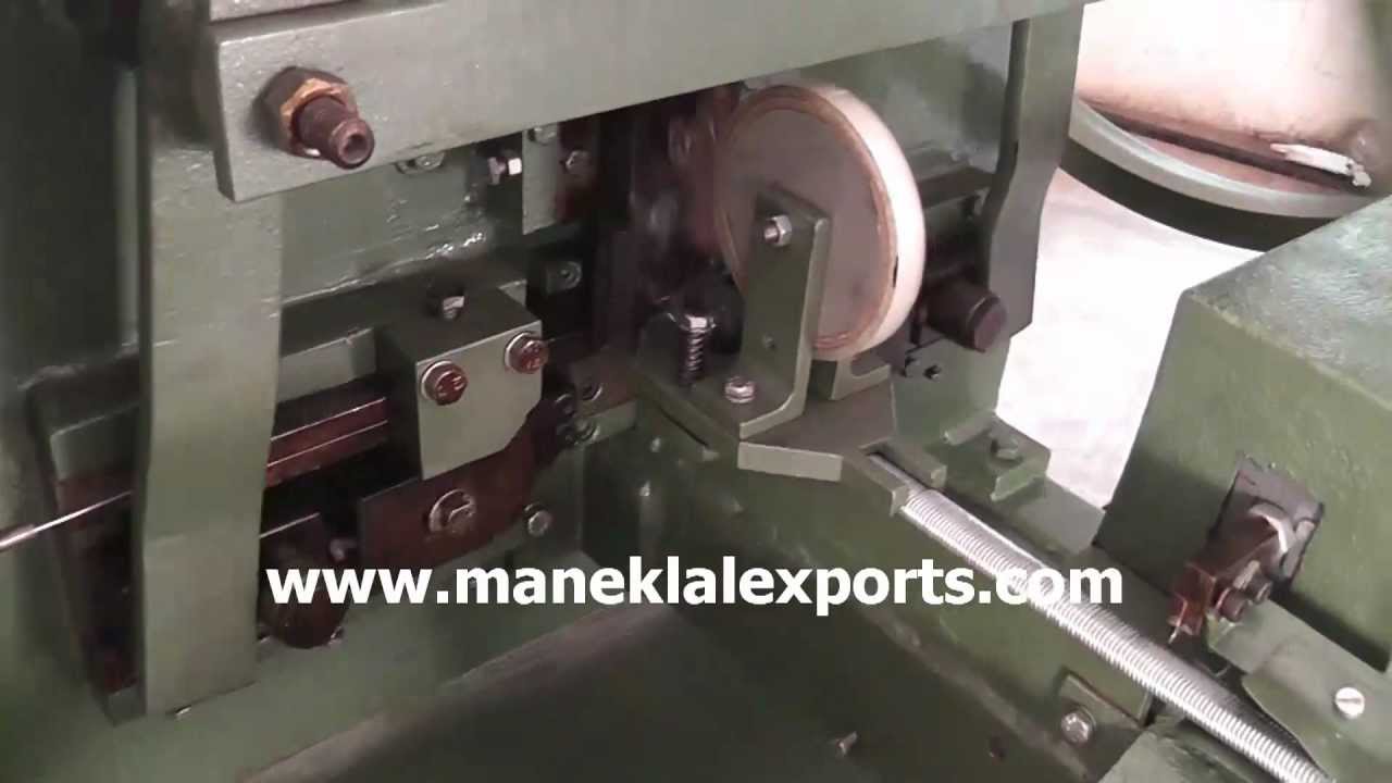 Manek - 'C' Ring / Hog Ring Making Machine with Taping Attachment - YouTube