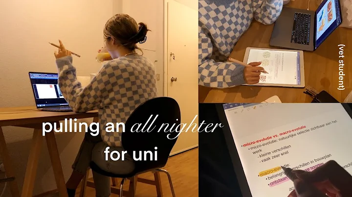 pulling an all nighter for uni | vet student