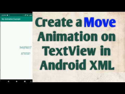 Android Move Text Animation example in Android