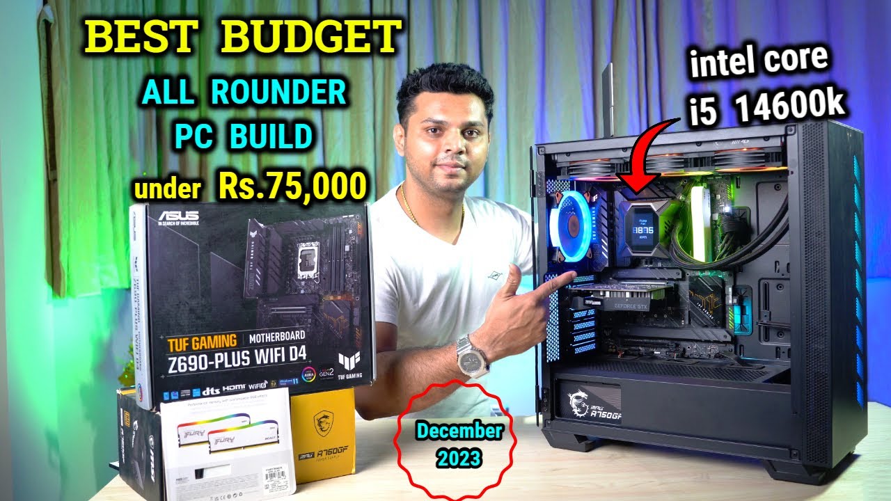 TOP GAMING PC build under Rs.75000 in INDIA 2023 using intel core i5