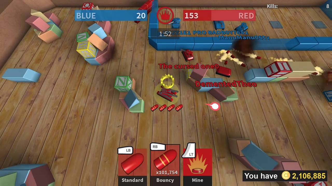 ROBLOX Tiny Tanks: Glitch #3 - Unlimited Ammo