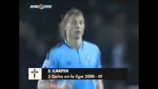 Валерий Карпин. Хет-трик за Сельту в матче с Валенсией (2001)