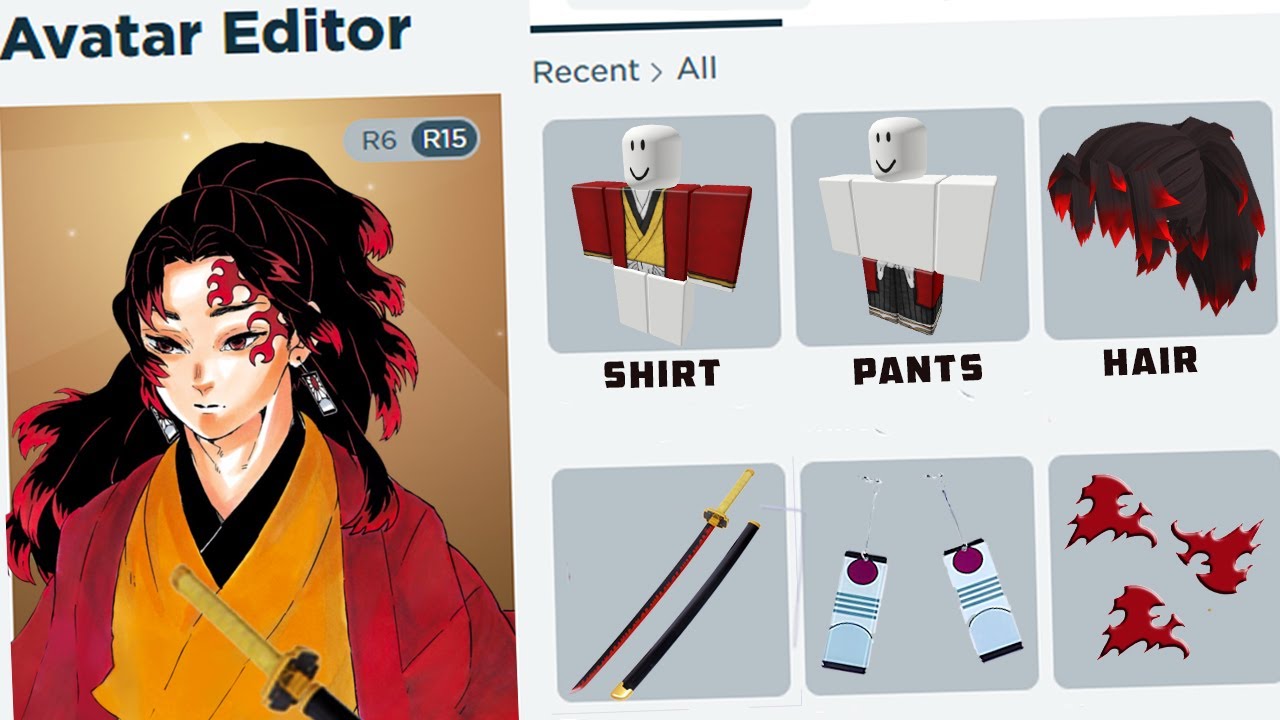 roblox yoriichi avatar