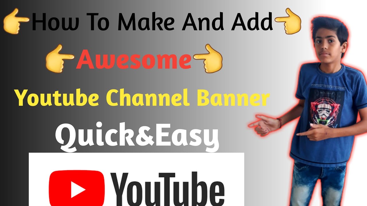 HOW TO MAKE A YOUTUBE CHANNEL BANNER|CHANNEL BANNER KAISE BANAYE|HOW TO