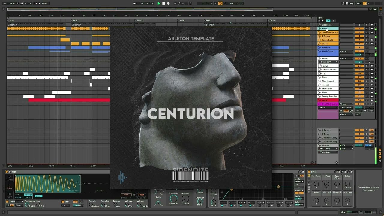 Melodic techno ableton template - Centurion by SIDENOIZE