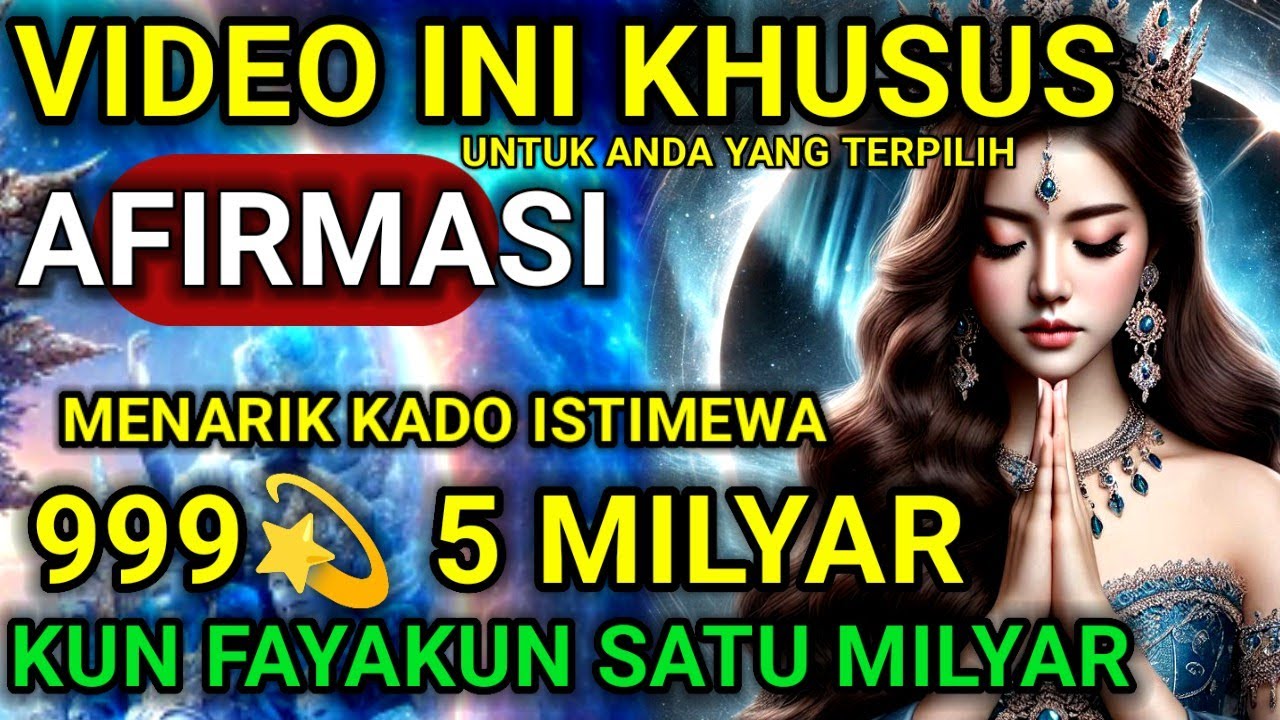 JIWA TERPILIH | AFRIMASI Aktifkan Magnet Rezeki 5 Miliar & Frekuensi Kekayaan Tanpa Batas