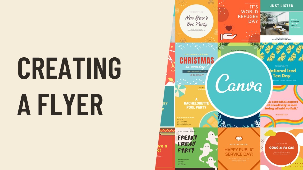 Canva: Creating a Flyer Intended For Quarter Page Flyer Template