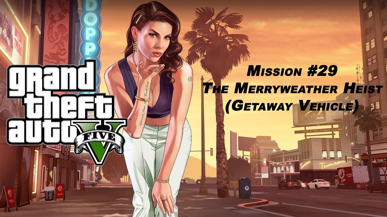 1MIN GTA 5 Mission 29 The Merryweather Heist (Getaway Vehicle