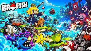 I Built a MACHINE GUN PIRANHA in this Insane Fishing Roguelite! - Brofish