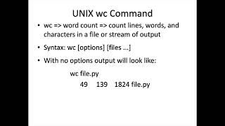 UNIX _wc_Command