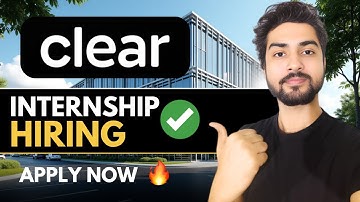CLEAR Hiring Interns🔥Apply Now | 2026,2027