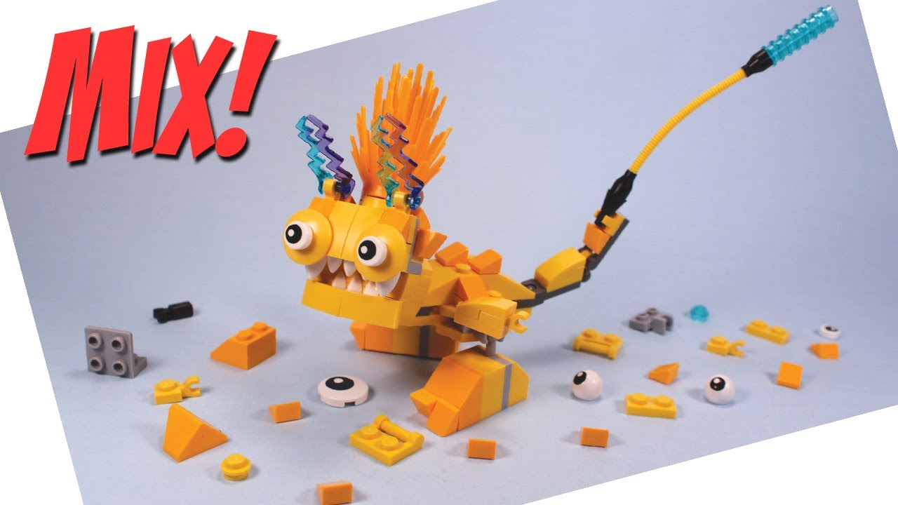 Lego Mixels Series 1 Yellow Teslo and Opening - YouTube