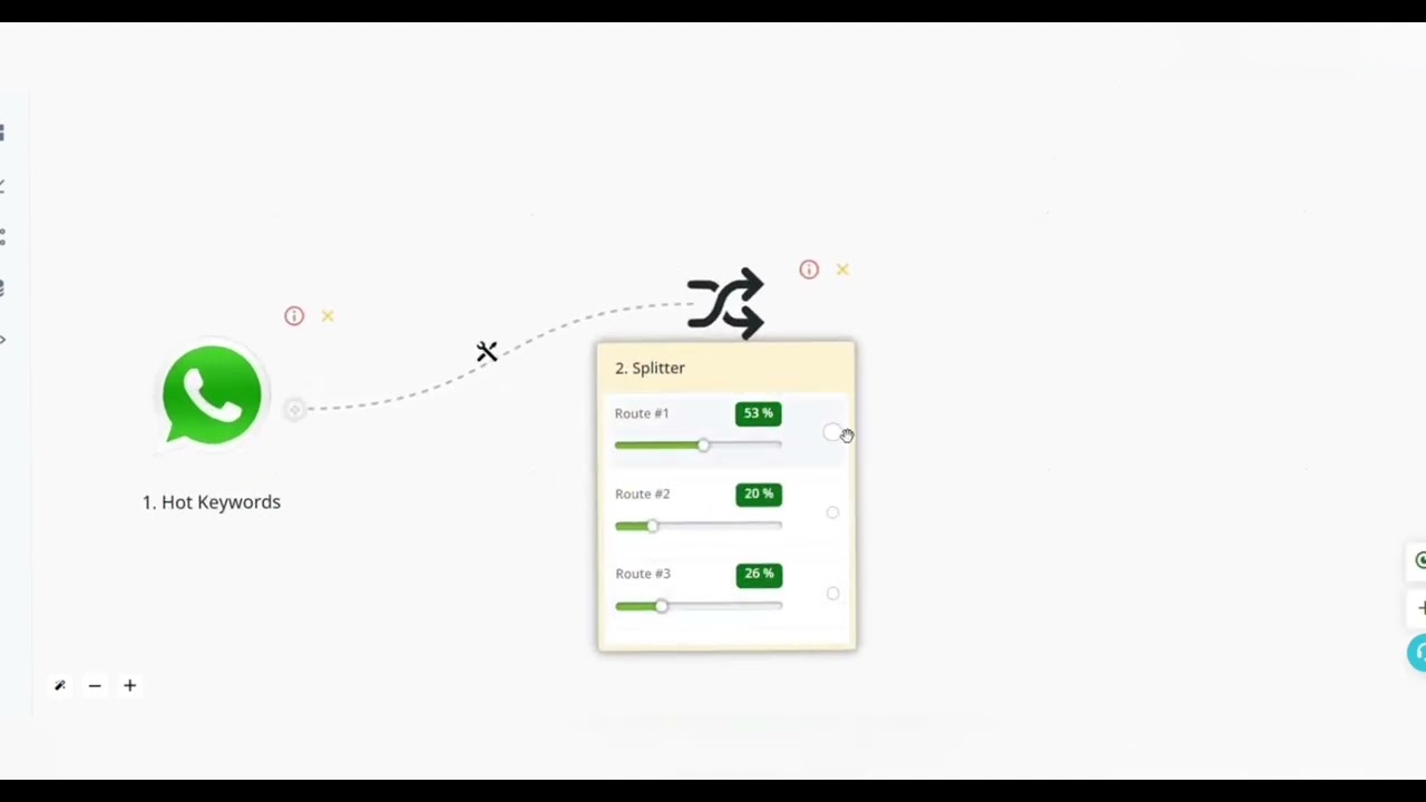 How to use Splitter Block in Bot Builder in Yeti - Social Media Sales Automation Tool