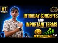 Intraday concepts and important  market terms|investing #financialindependence  #financialliteracy