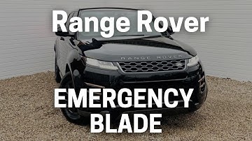 How To Gain Access To A 2020 Range Rover Evoque Using The Emergency Key Blade