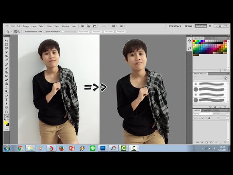 ตัดภาพพื้นหลังเป็น ภายใน 5นาที  ด้วยโปรแกรมAdobe photoshop