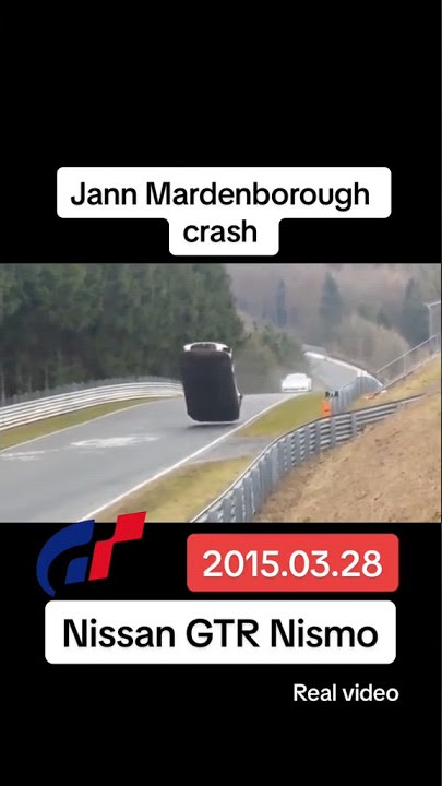 JANN MARDENBOROUGH CRASH! REAL VIDEO! NISSAN GTR NISMO! #shorts #viral #nismo #granturismo #crash