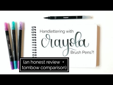 brush pen crayola