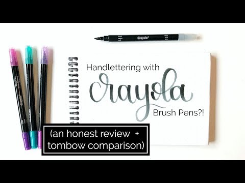 Lettering Marker Review: Crayola or Tombow? – Ray of Light Design