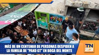 More than a hundred people say goodbye to "Pako GT"'s family in Boca del Monte