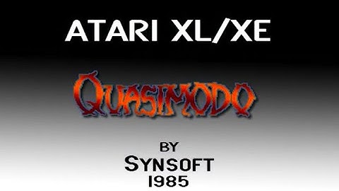 Atari XL/XE - Quasimodo [Synsoft] 1985