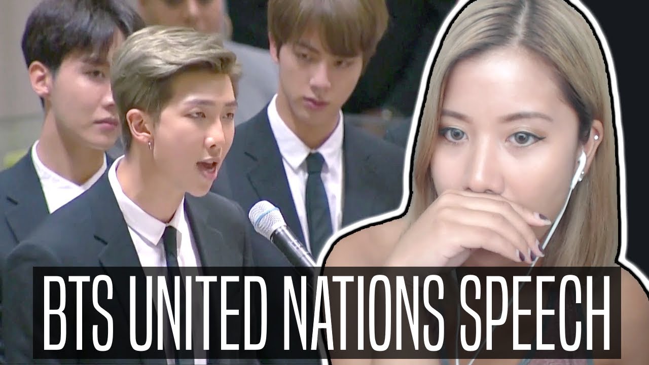 BTS UNITED NATIONS FULL SPEECH REACTION #ENDviolence