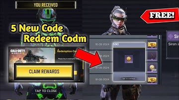 5 New Code Redeem Codm Free Cod Point | August 2024 | Working Code Redeem Codm