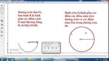 HƯỚNG DẪN SỬ DỤNG GSP 5.0 MÔ PHỎNG BÀI ĐƯỜNG TRÒN