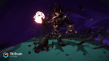 Google Tilt Brush Robot Illustration