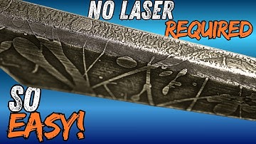 Etching metal with nail polish and electricity