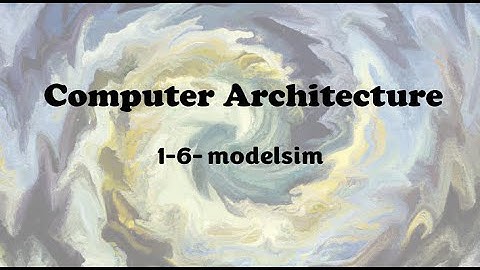Doing simulation with Modelsim
