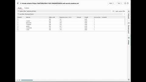 PortSwigger - Authentication - Username enumeration via different responses