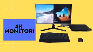Samsung UR55 4K Monitor Unboxing| Setup| PbP Monitor| LU28R550UQNXZA | U28R550 | samsung 4k monitor
