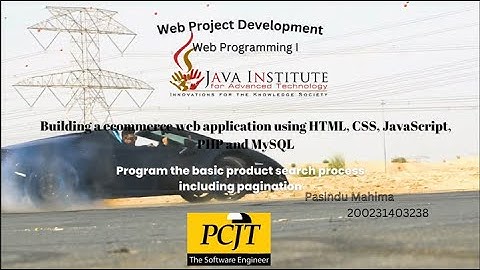 Program the basic product searching process including pagination