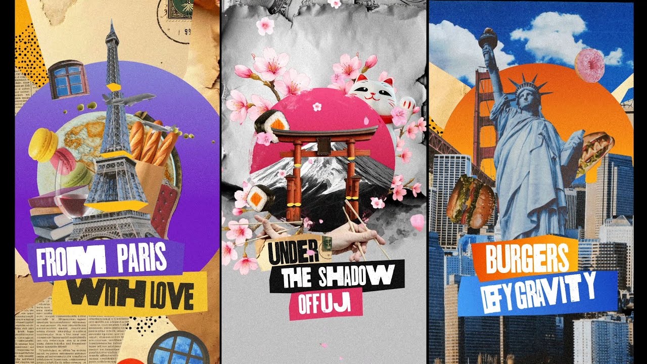 Travel Collage Stories After Effects Template